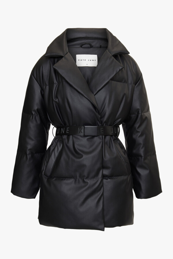 THE BELTED COAT BLACK