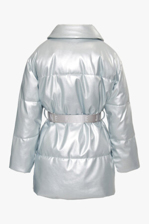 THE BELTED COAT SILVER